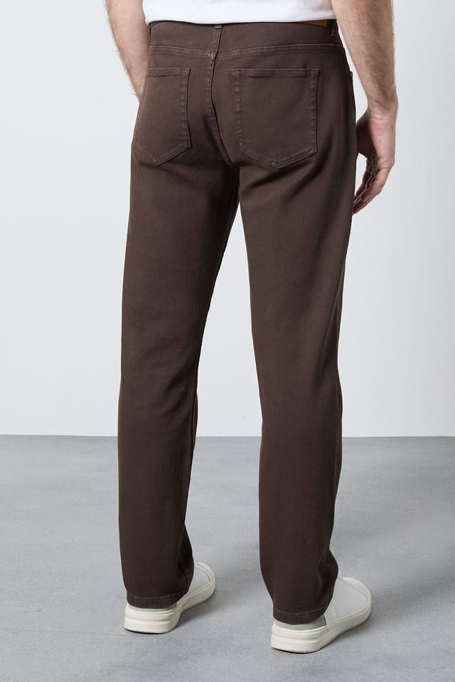 Maine Maine Men's Chocolate Straight Fit Jeans - 3