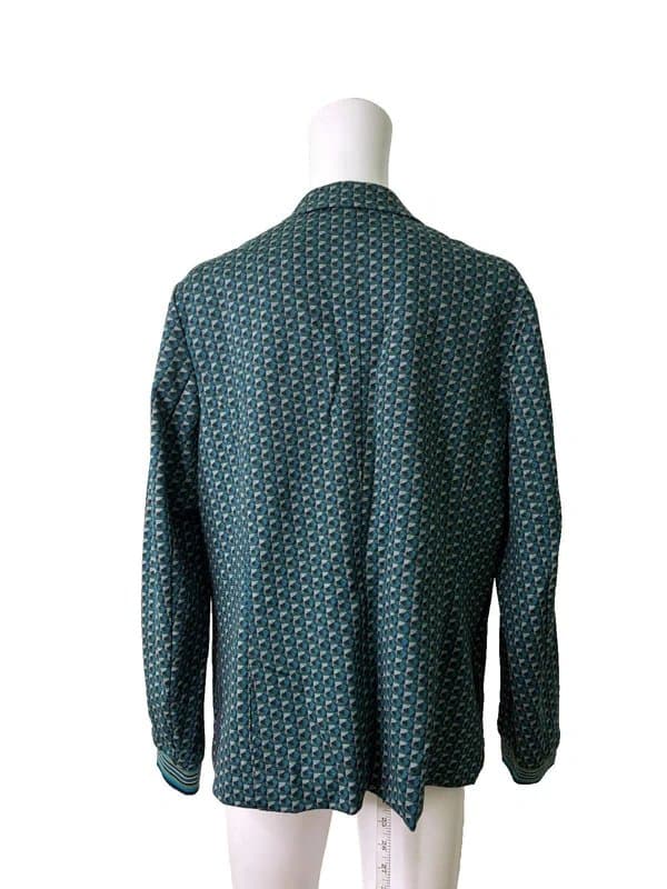 Bianca Bianca Blazer Size 18 Teal Patterned Womens Suit Jacket NEW EU 46 RRP £190