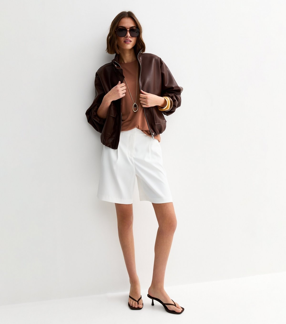 New Look Women's Tan Relaxed Fit Vest New Look - 2