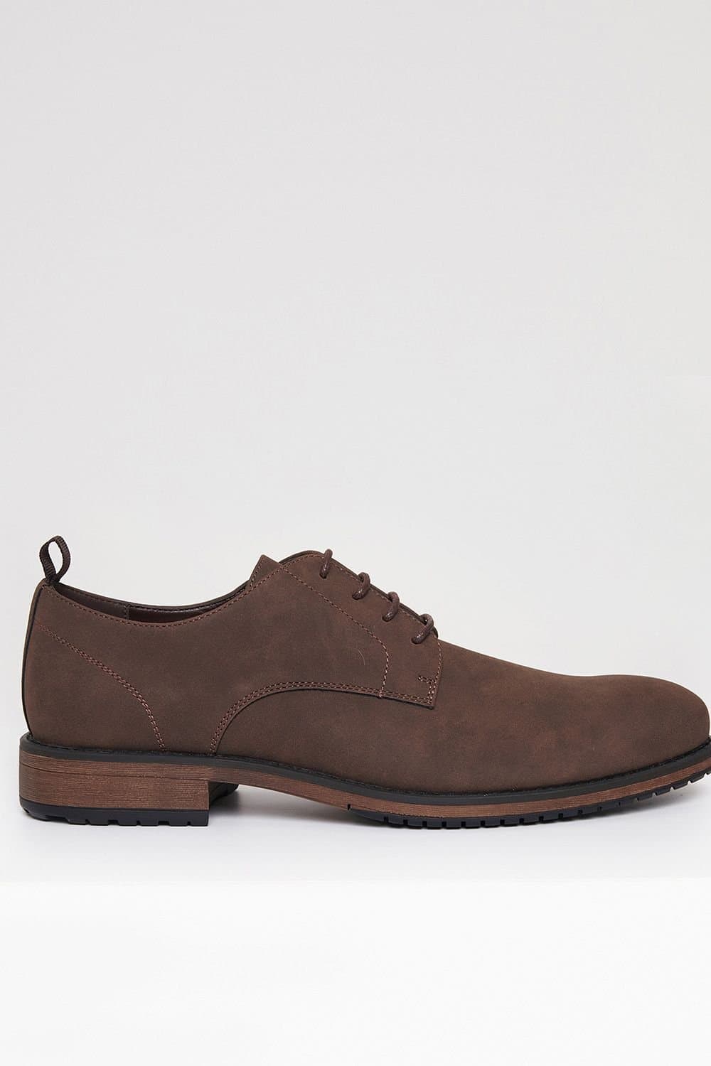 Threadbare Threadbare Men's Faux Suede Derby Shoes in Brown