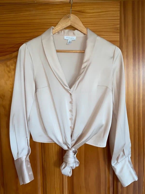 Topshop Topshop satin top / blouse