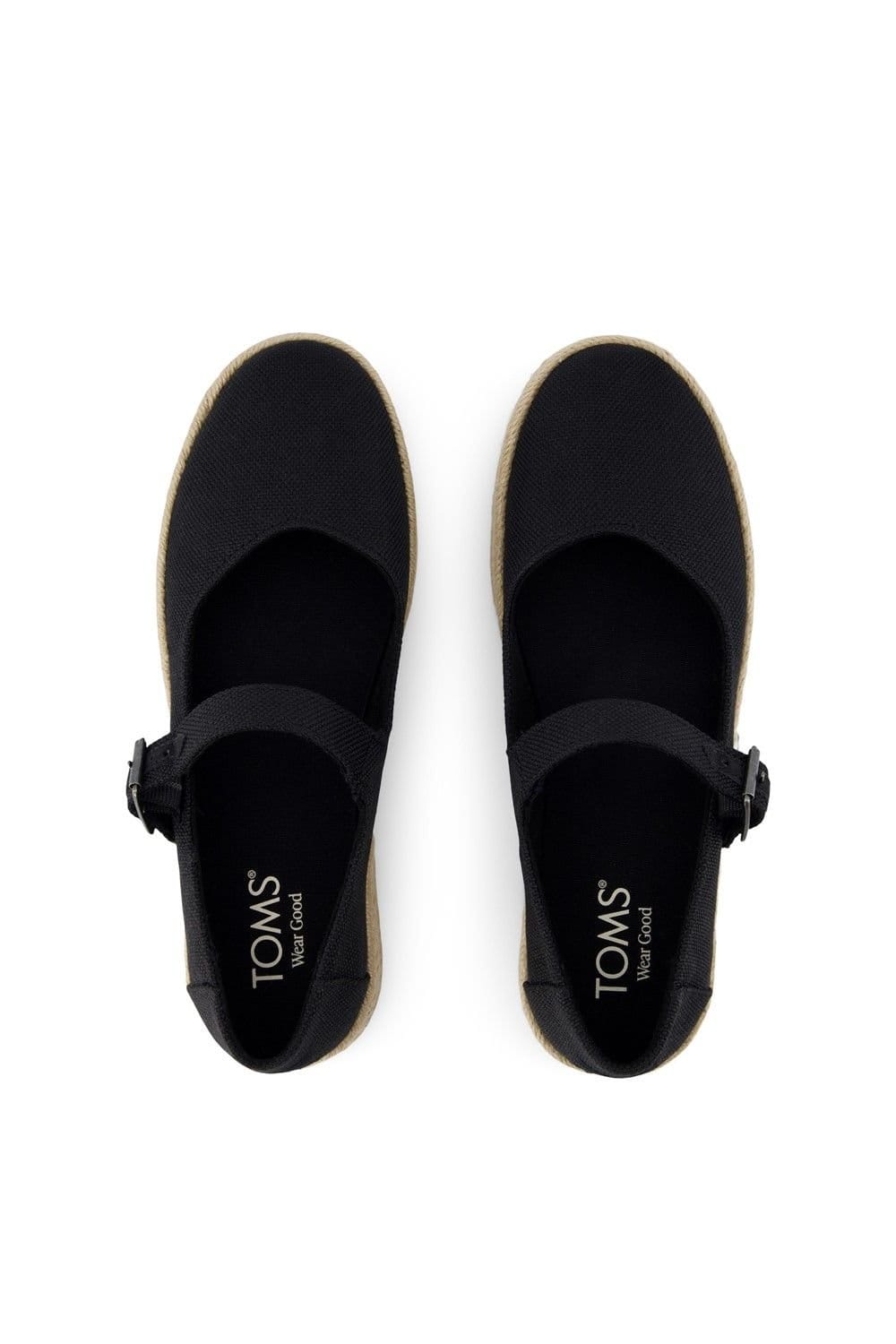 TOMS TOMS Women's Carolina Mary Jane Shoe in Black - 4