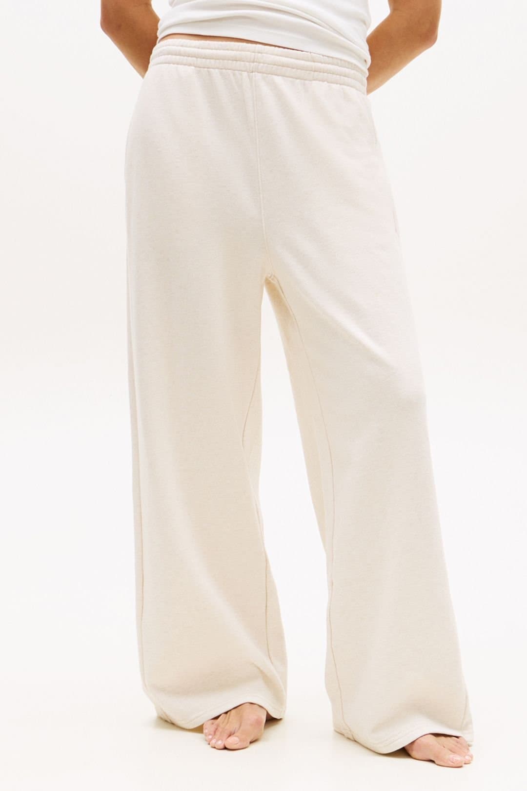 Tommy Hilfiger Tommy Hilfiger Women's Wide Leg Pants Beige Heather