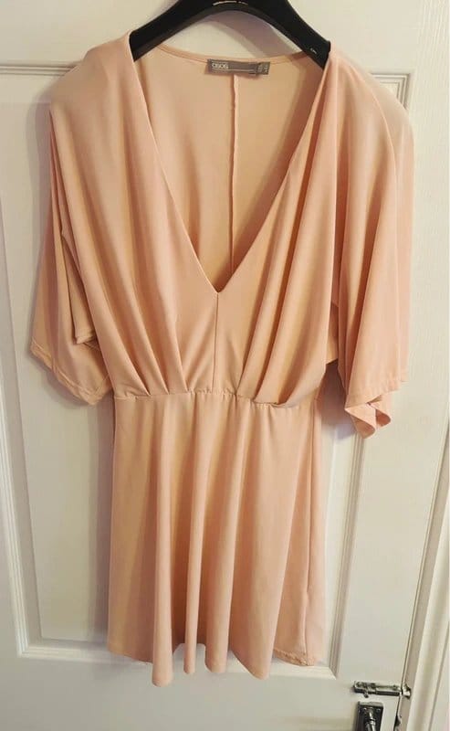 ASOS Apricot Plunge Neck Bodysuit