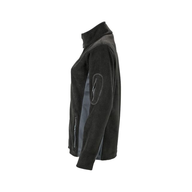 James and Nicholson James and Nicholson Women's Strong Work Fleece Jacket in Black - 3