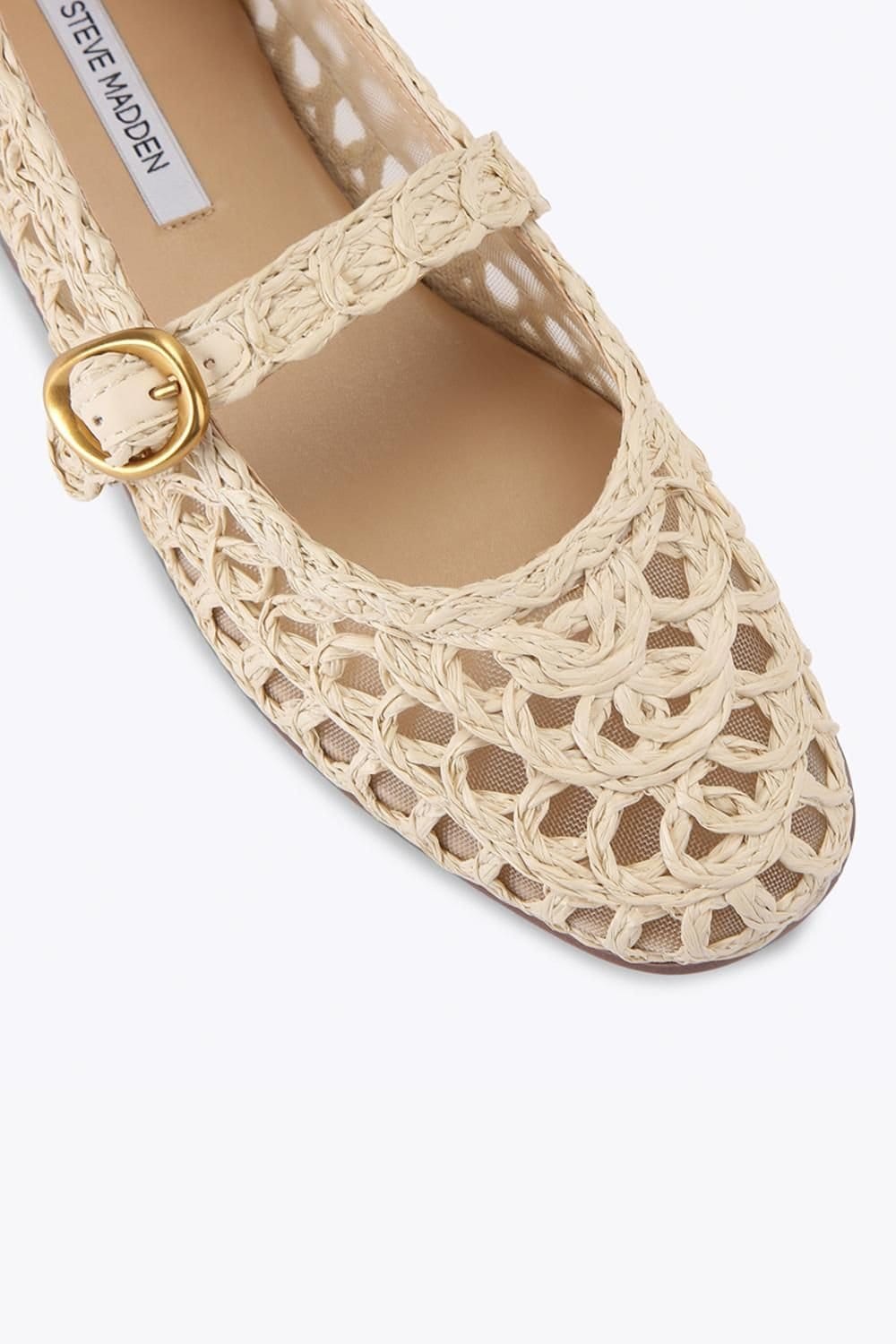 Steve Madden STEVE MADDEN Women's 'Melody Raffia' Flats in Beige - 4