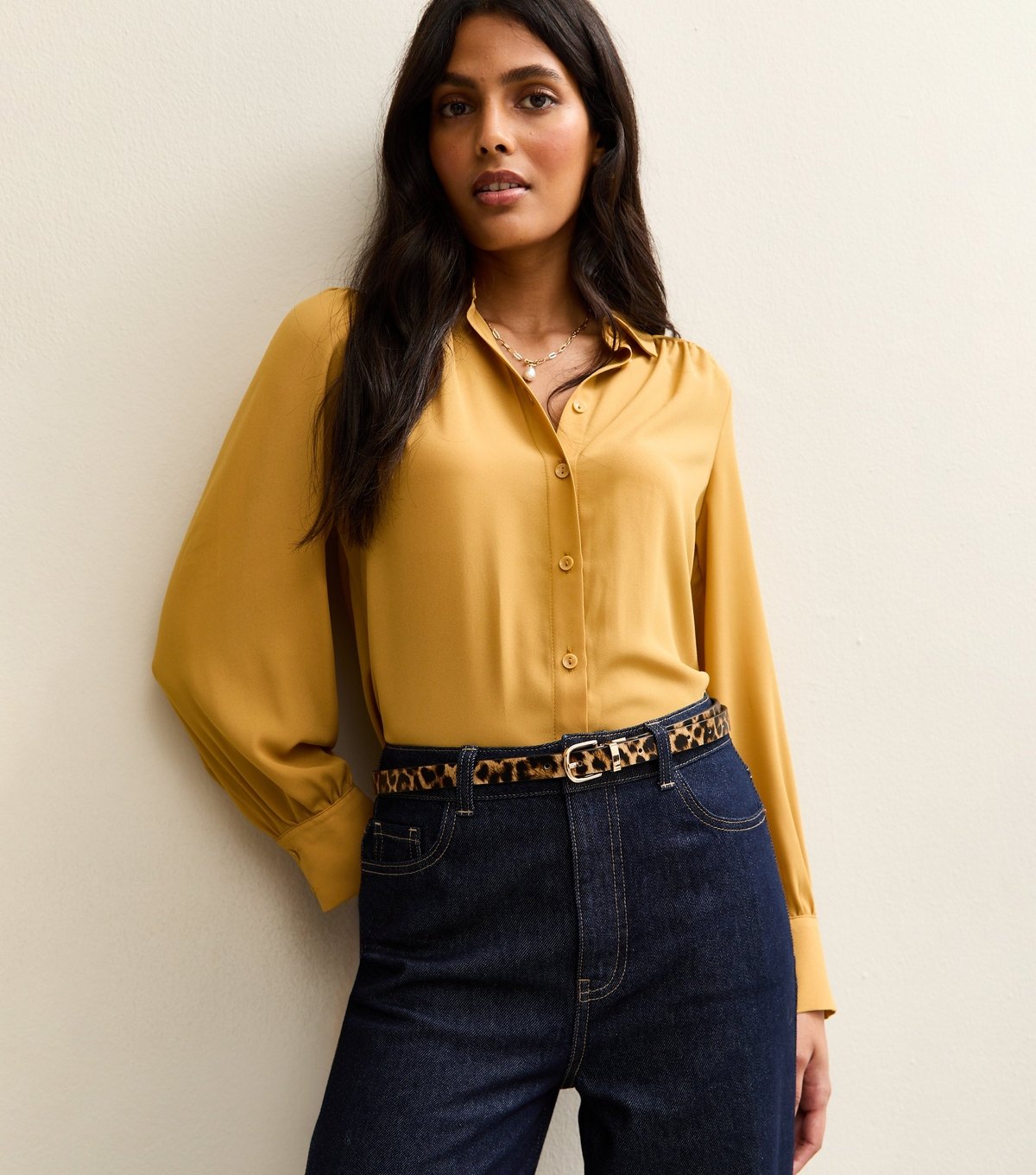 New Look Brown Reversible Leopard Print Jean Belt New Look - 2