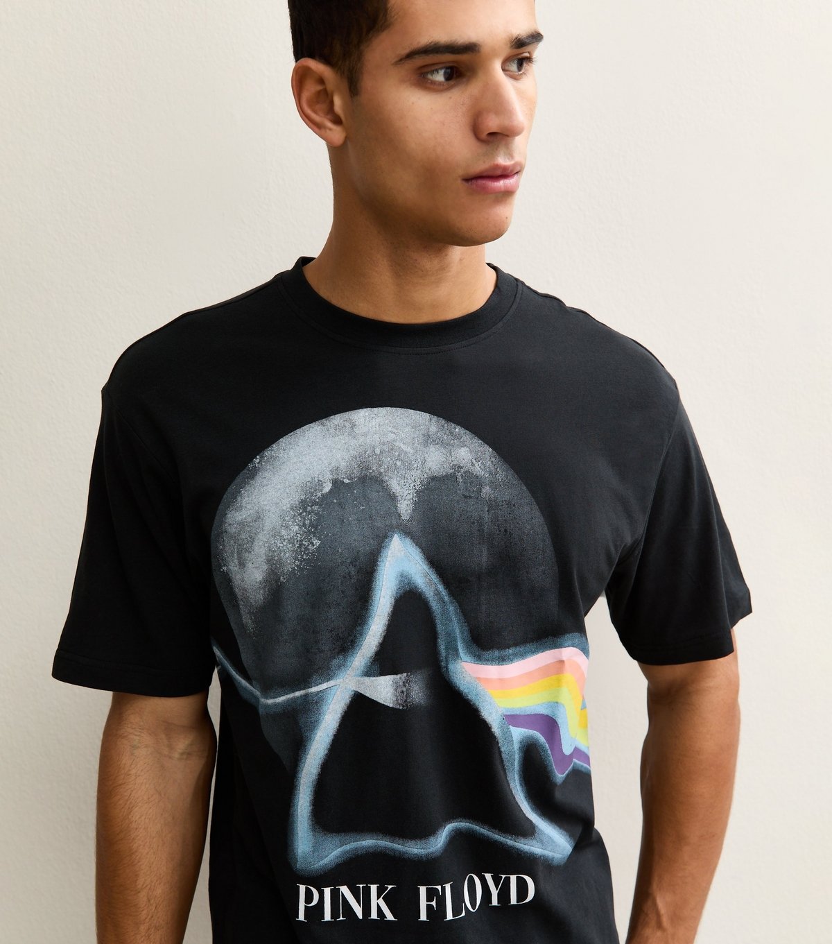 Only and Sons Men's Black Pink Floyd Print T-Shirt Only and Sons New Look - 2