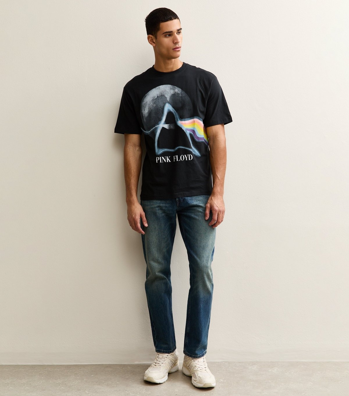 Only and Sons Men's Black Pink Floyd Print T-Shirt Only and Sons New Look - 3