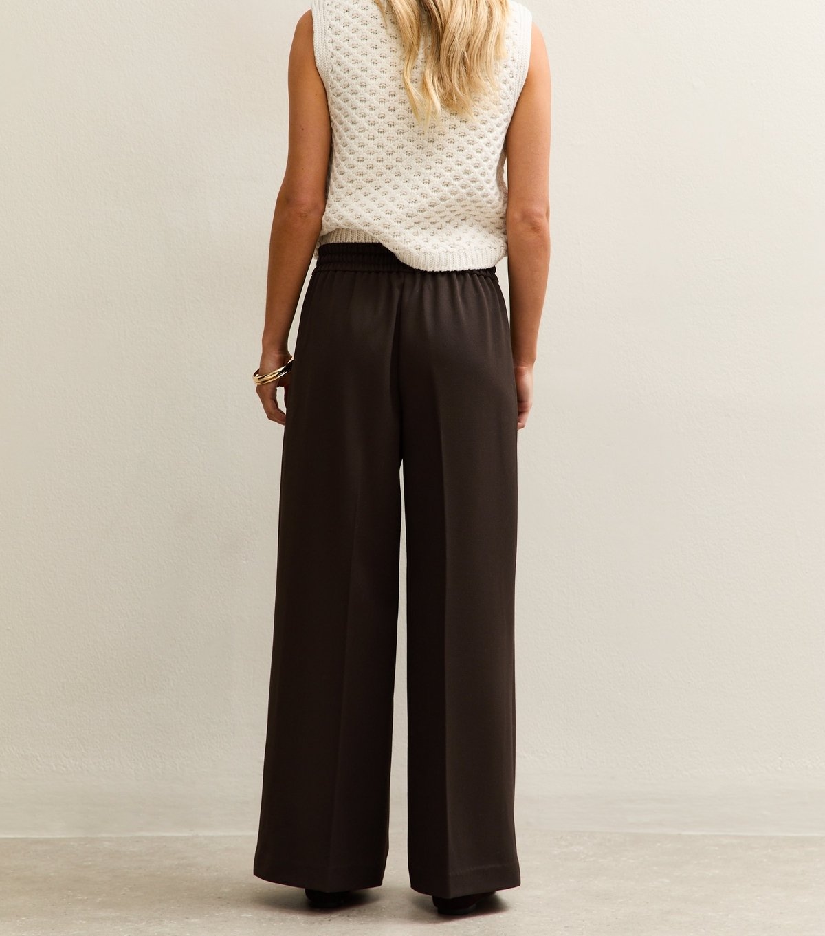 New Look Women's Petite Brown Wide Leg Trouser New Look - 4