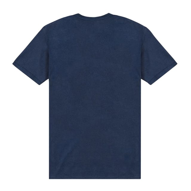Blue Devils Blue Devils Men's Crest Back Print Grey T-Shirt in Navy - 2