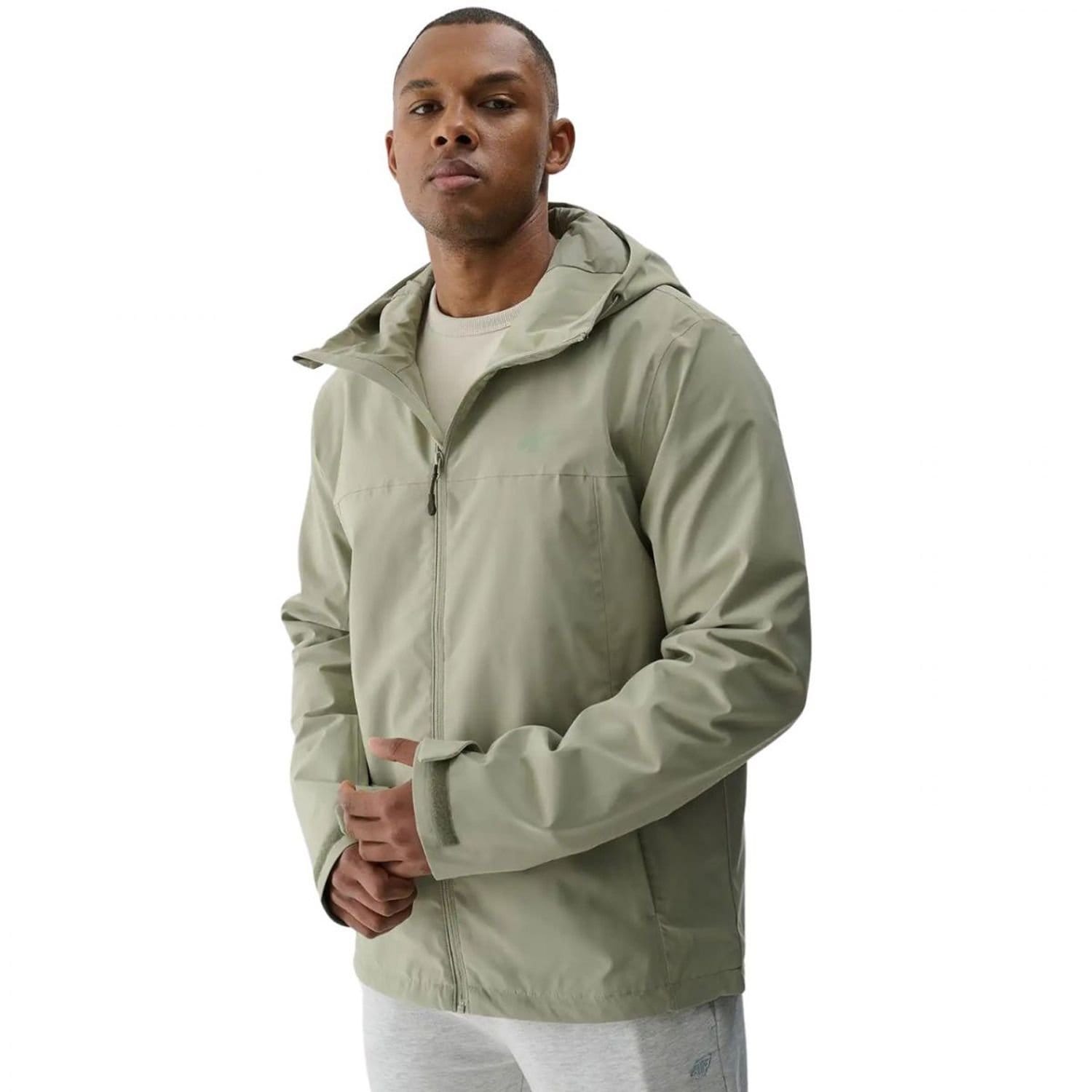 4F 4F Men's WSS25TTJAM703 Waterproof Jacket in Green - 4