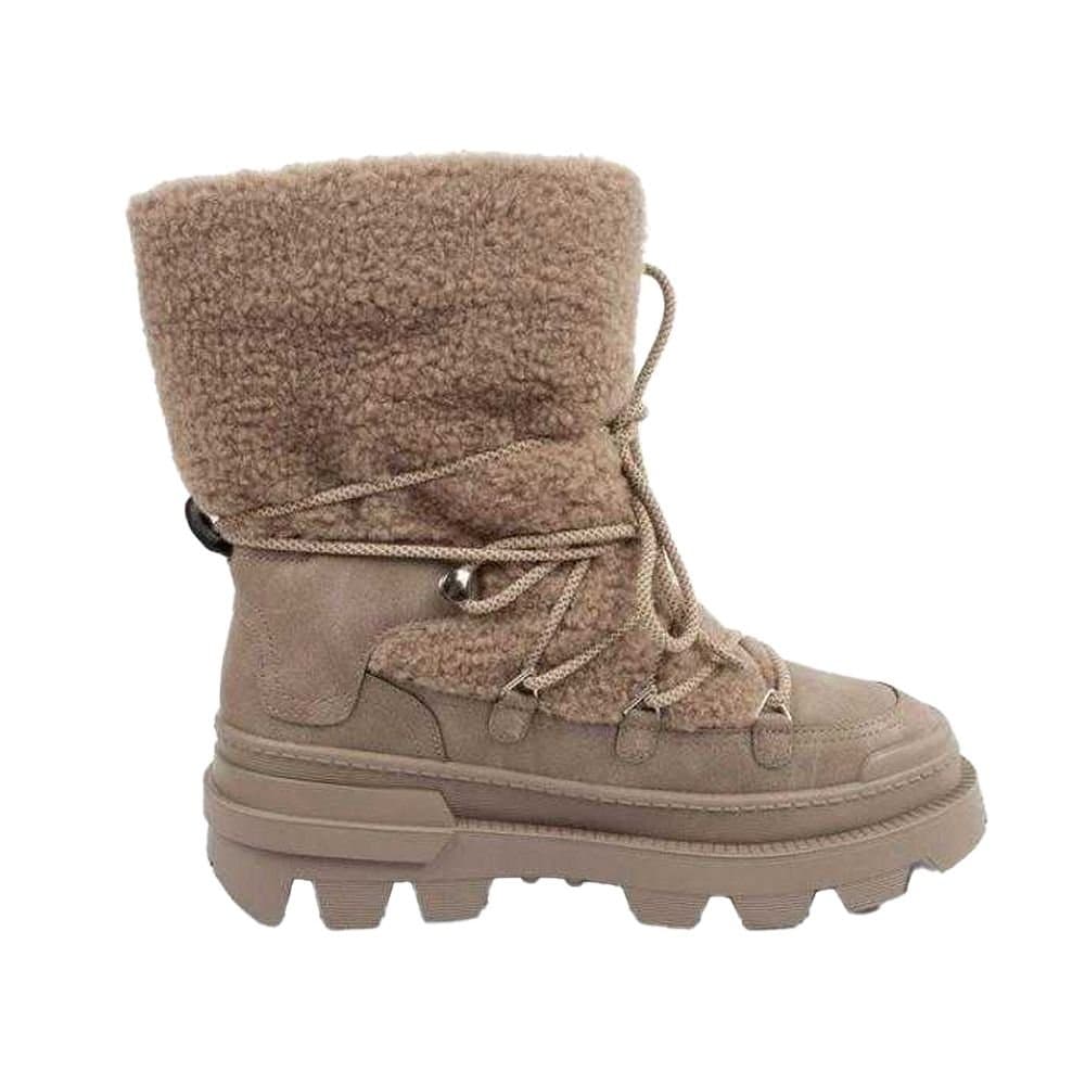 Lee Cooper Lee Cooper Women's logical Leather Snow Boots in Taupe