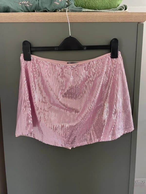 ASOS Design ASOS design pink sequin mini skirt