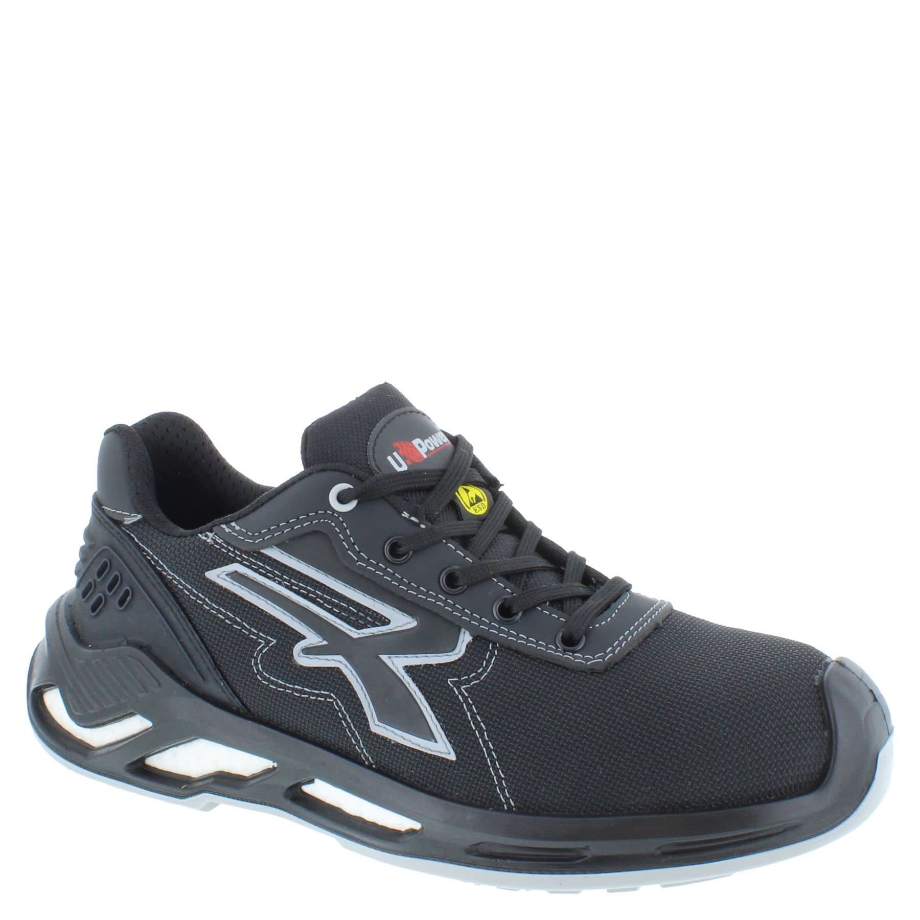U-Power U-Power Men's Zorbi ESD S3S Lace-Up Safety Trainers in Black