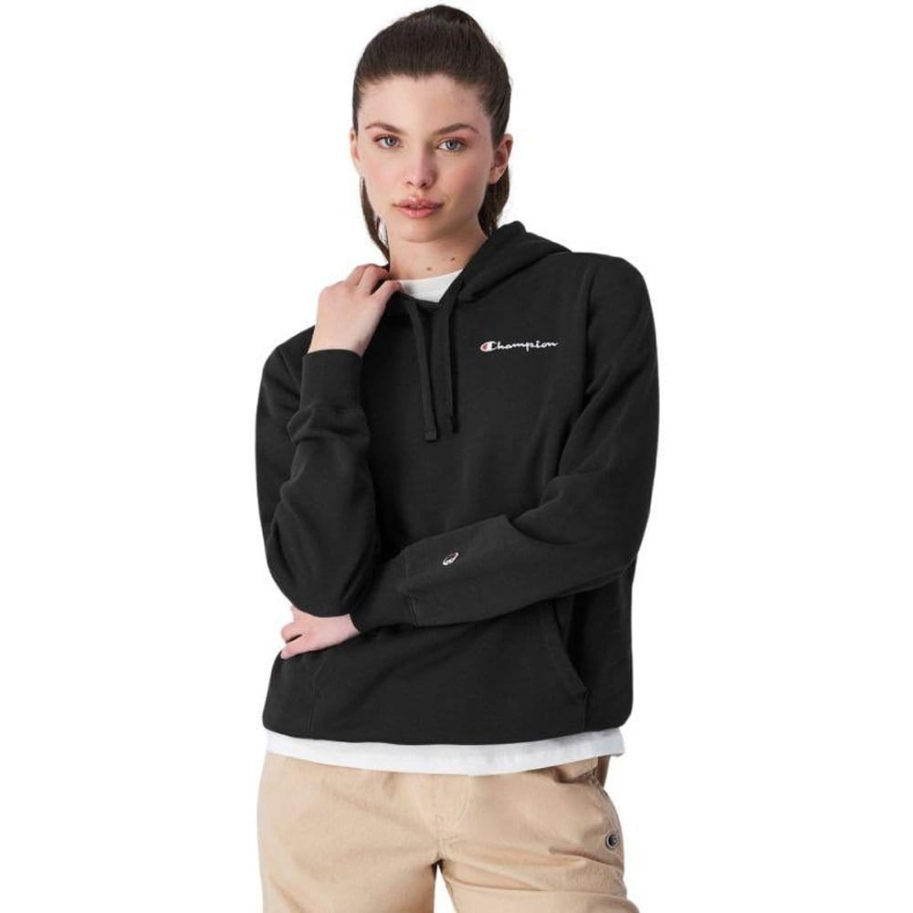 Champion Champion Women's Chest Logo Hoodie in Black - 4