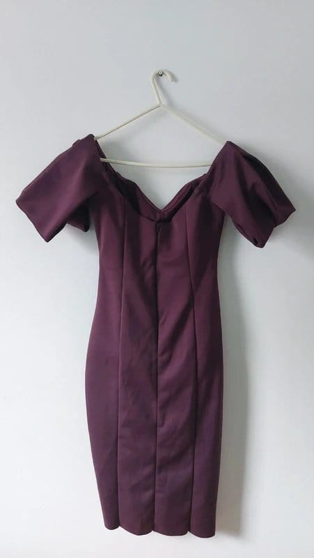ASOS Design Purple Ruched Bodycon Dress