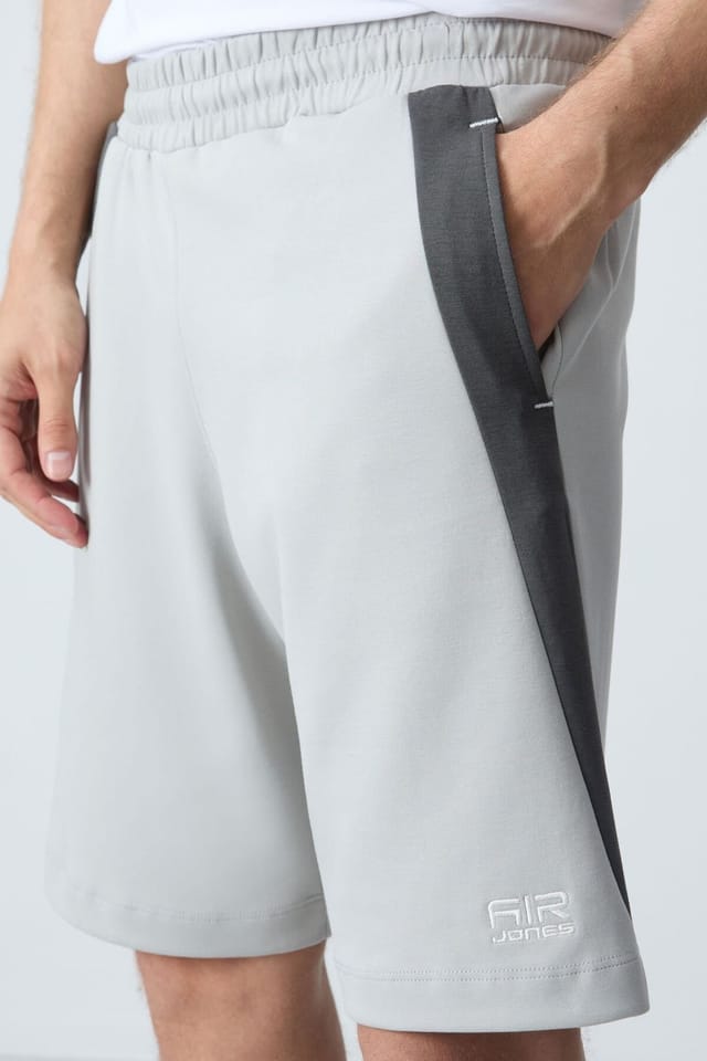 Tommy Life Tommy Life Men's Cotton Blend Sweat Shorts in Light Grey - 3