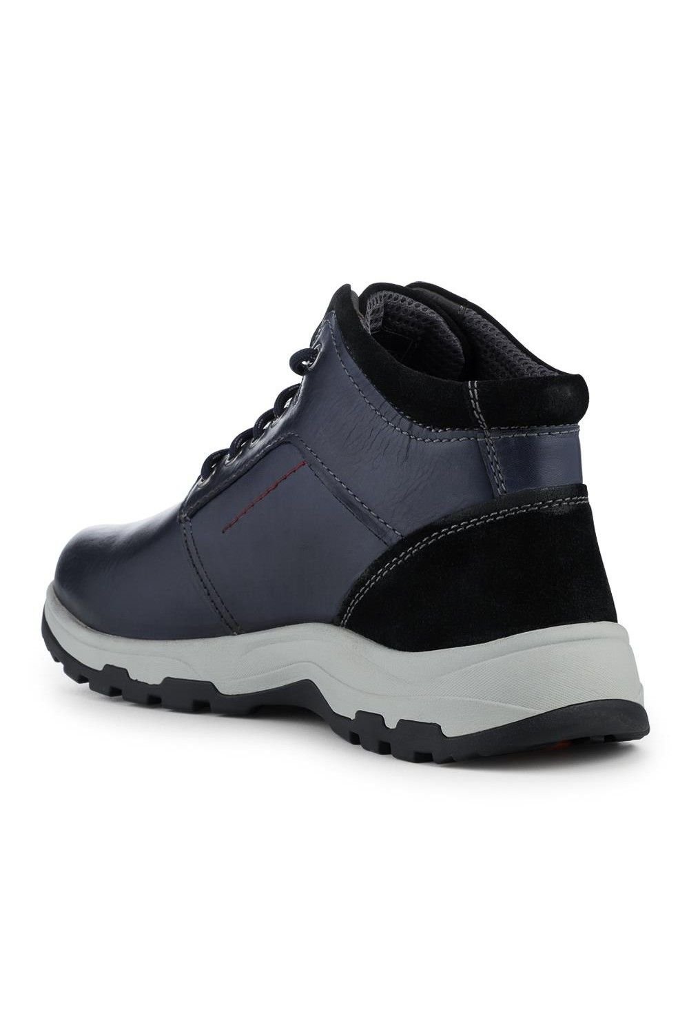 Easyfit Easyfit Men's Extra Wide Lace Up Boots in Navy - 3