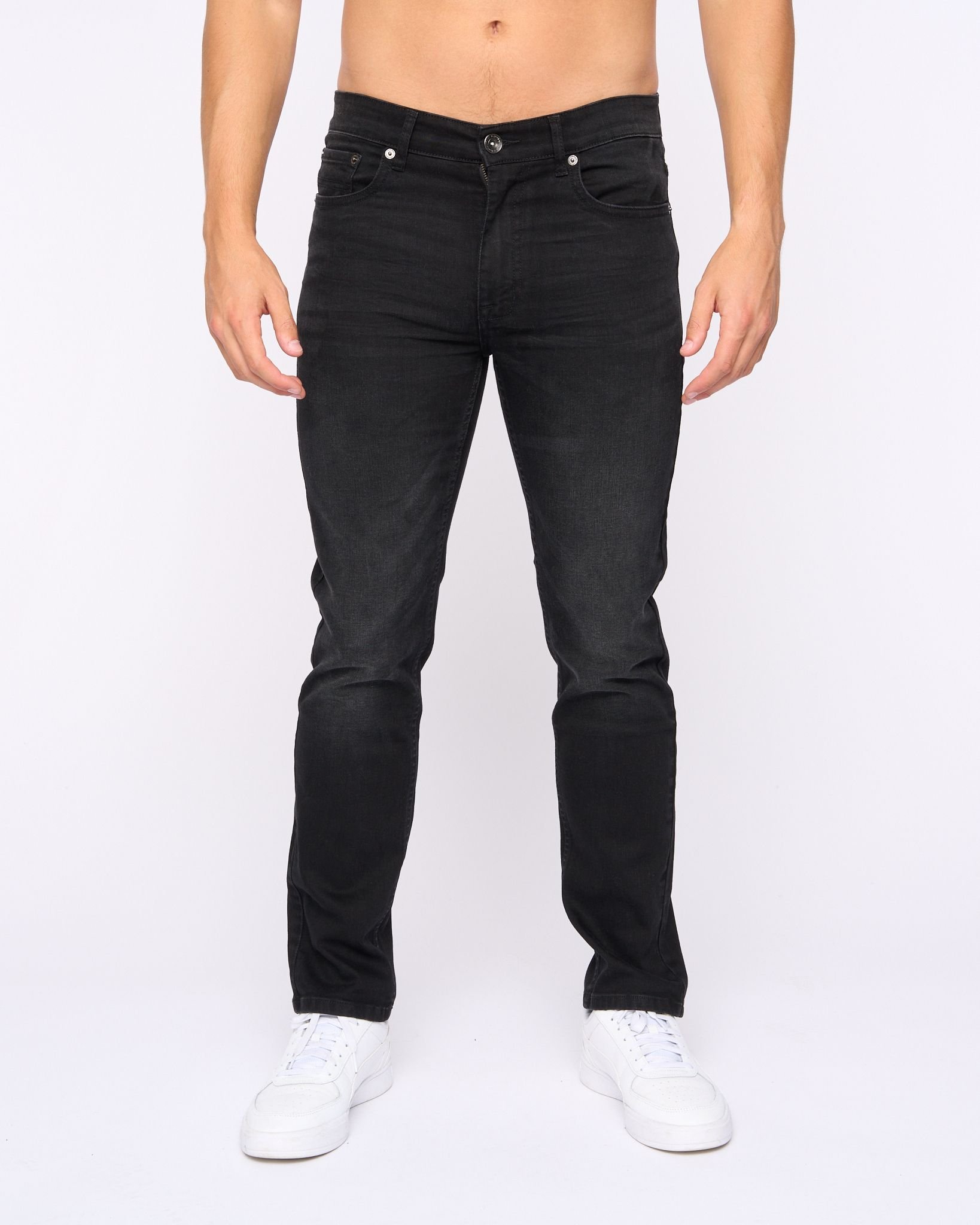 Bewley&Ritch Bewley&Ritch Abingdon Men's Slim-Fit Stretch Denim Jeans in Black - 2