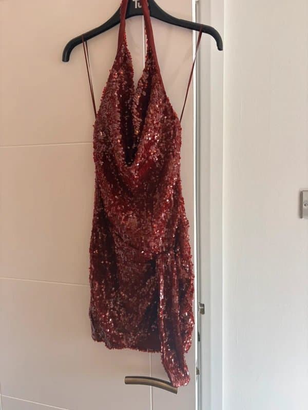 Bershka Red sequin dress