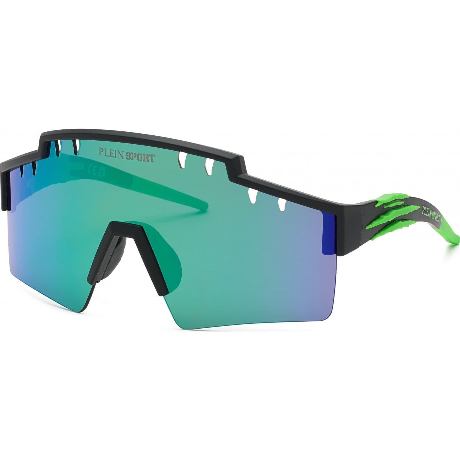 Plein Sport Plein Sport Men's SSP001-99U28V Square/Rectangle Sunglasses in Black