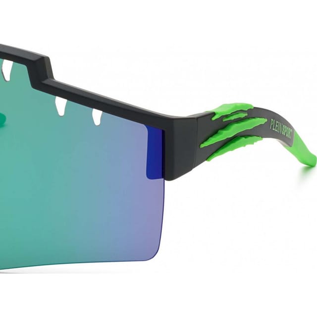 Plein Sport Plein Sport Men's SSP001-99U28V Square/Rectangle Sunglasses in Black - 2