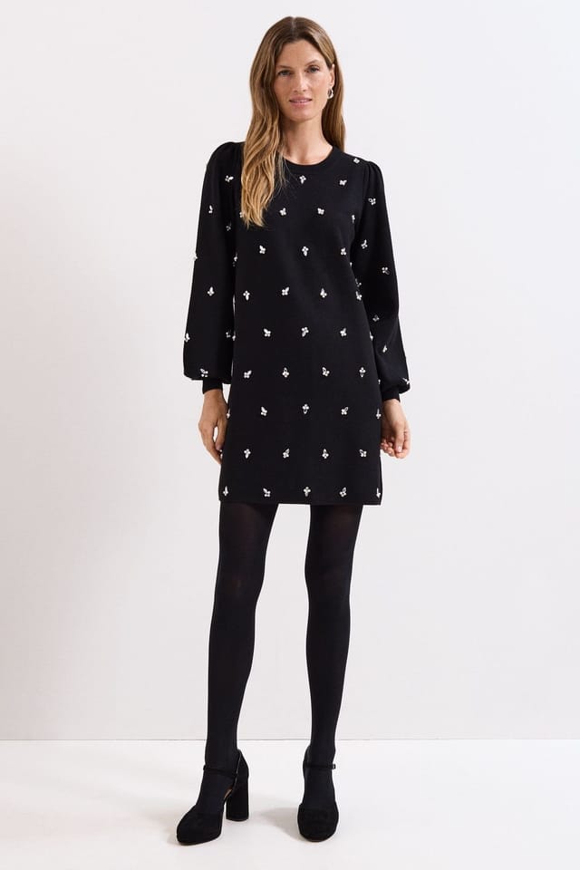 Phase Eight Phase Eight Women's Cindy Jewelled Dress in Black - 3