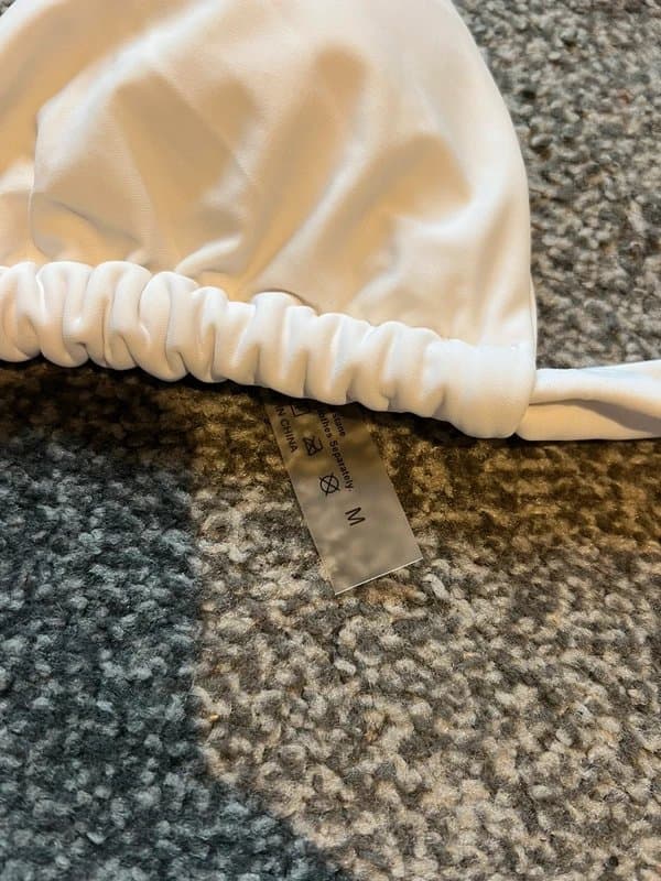 Shein Shein musera cream and black lace bikini size small