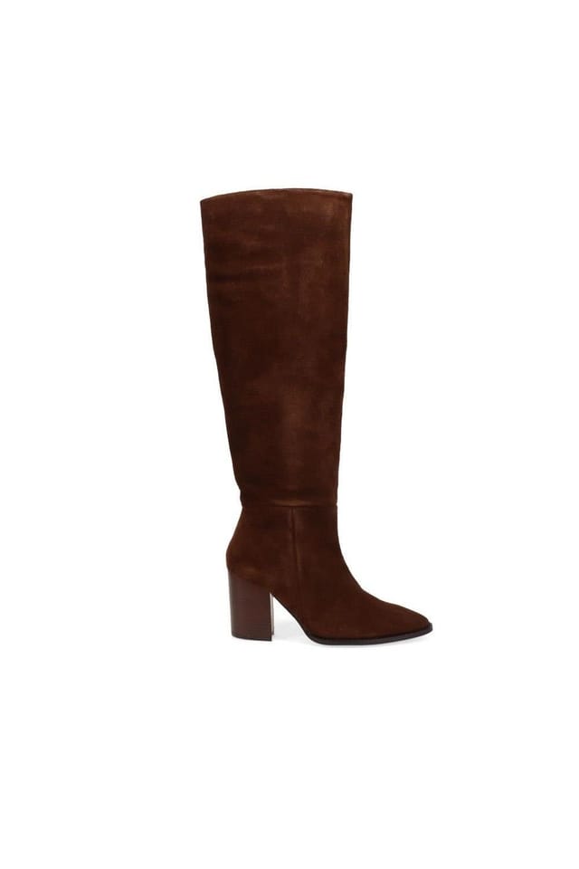 Jones Bootmaker Jones Bootmaker Women's Caliana Suede Long Boots in Dark Brown - 2