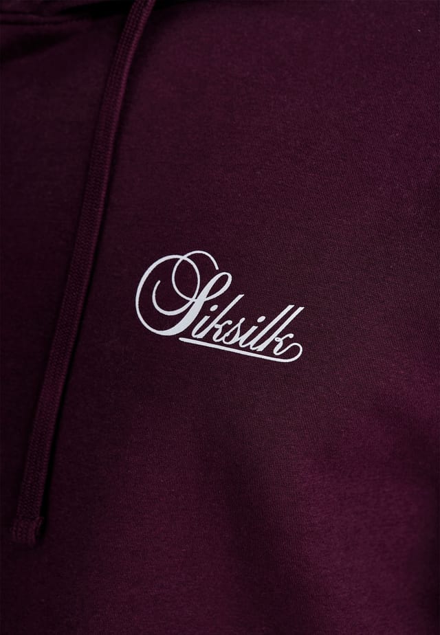 SikSilk SikSilk Men's Essentials Hoodie in Burgundy - 2