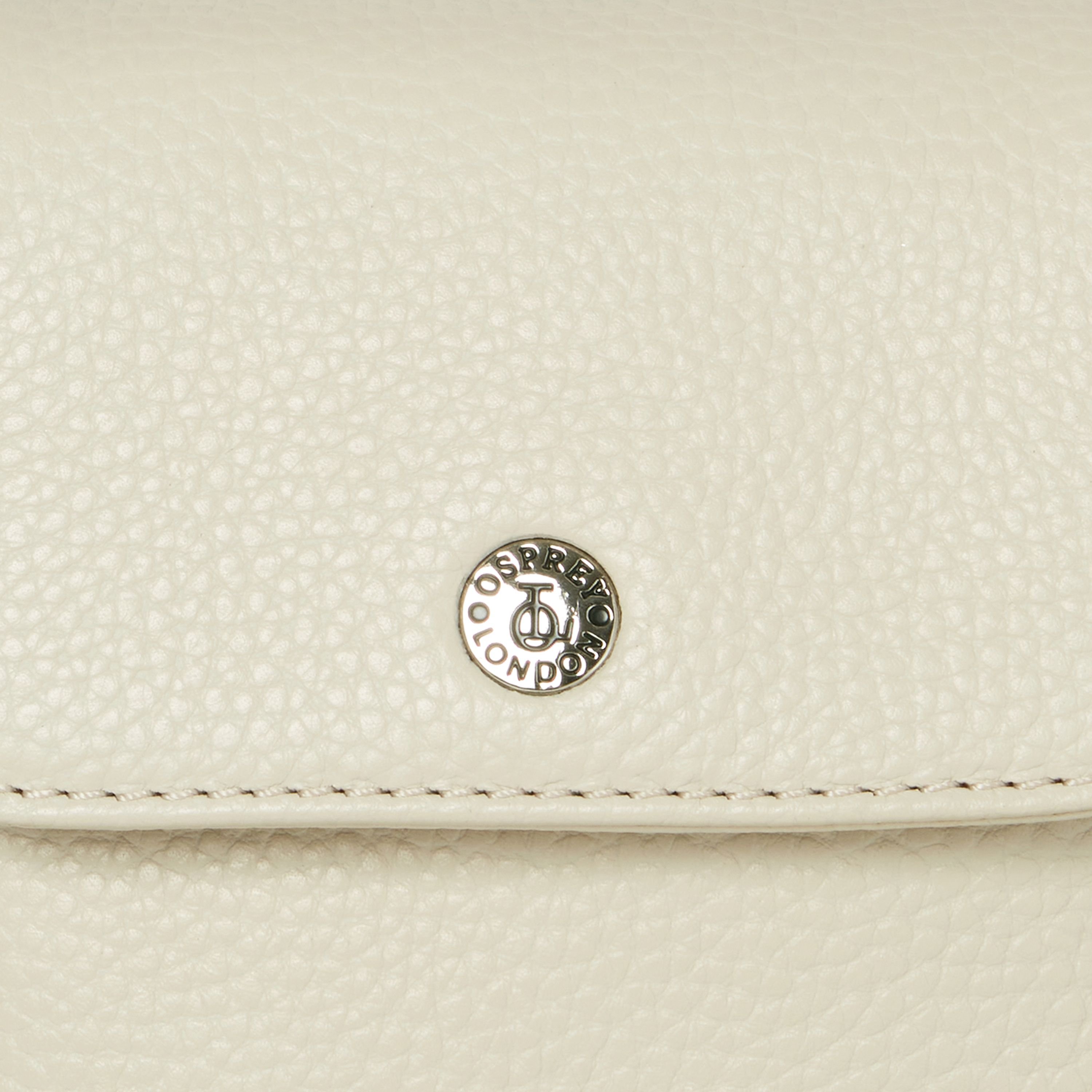 OSPREY LONDON OSPREY LONDON Women's The Madison Leather Phone Bag in Stone - 3