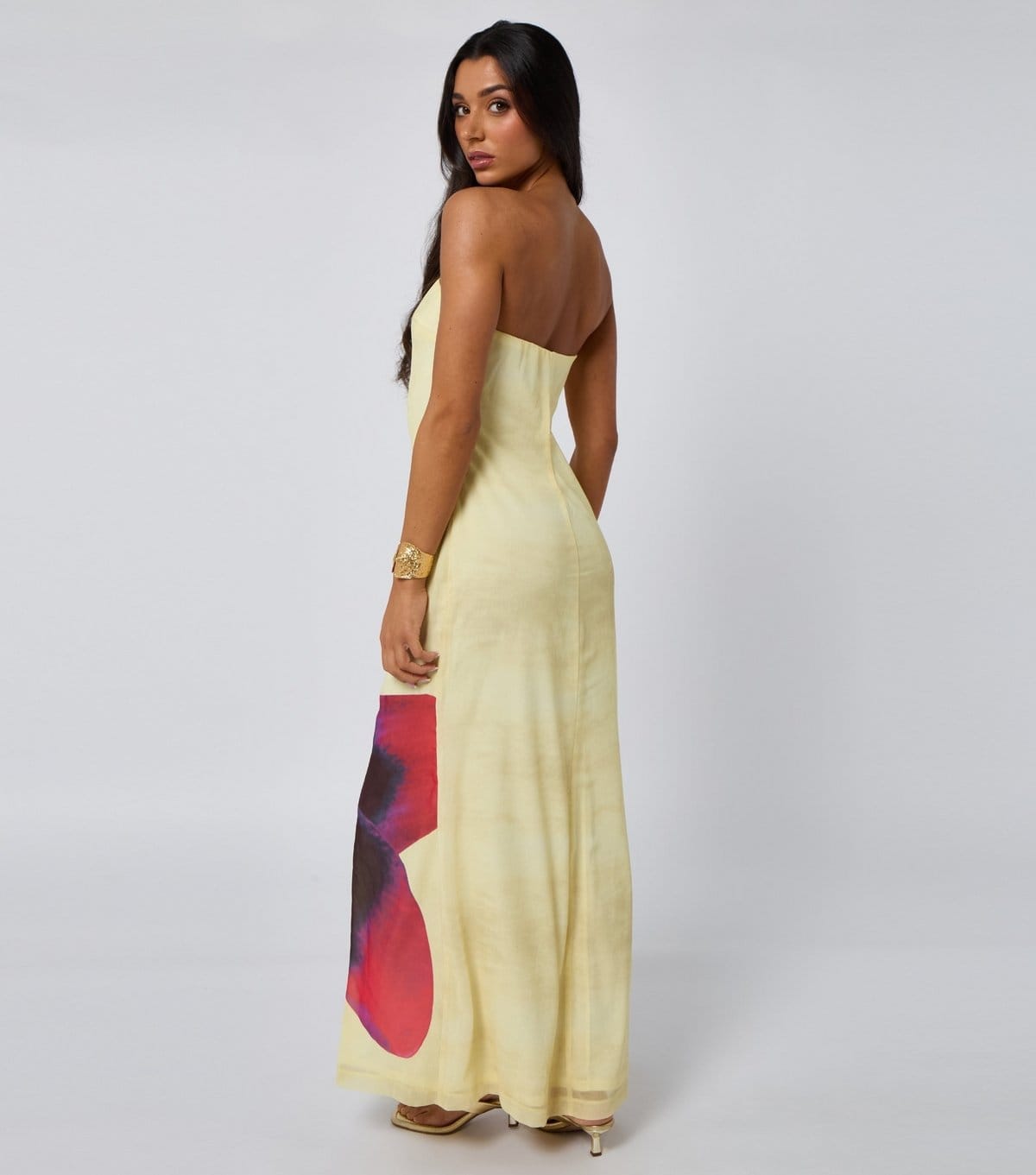 Urban Bliss Women's Yellow Floral Print Bandeau Maxi Dress Urban Bliss New Look - 4
