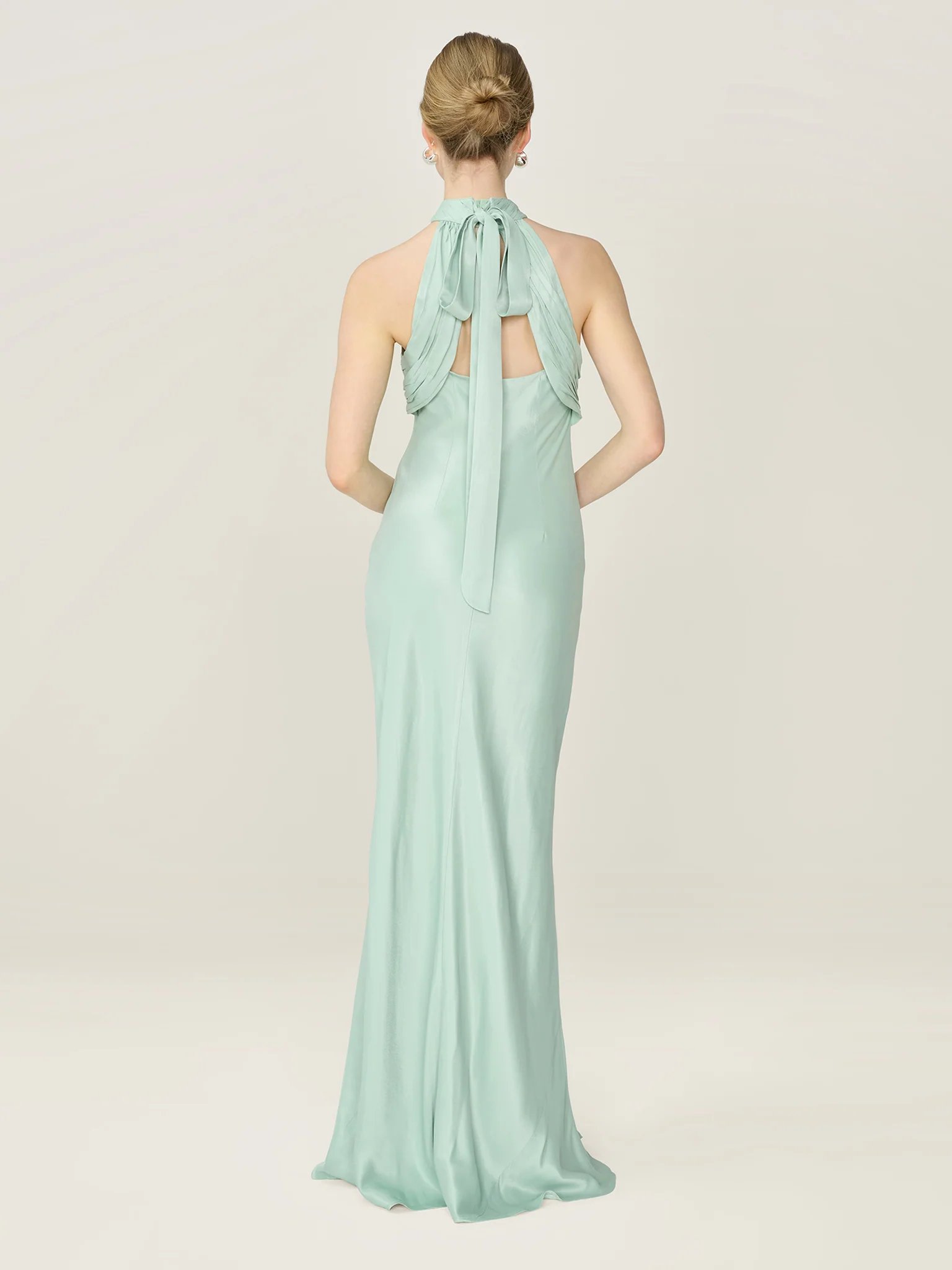 OMNES Milos Dress in Sage - 2