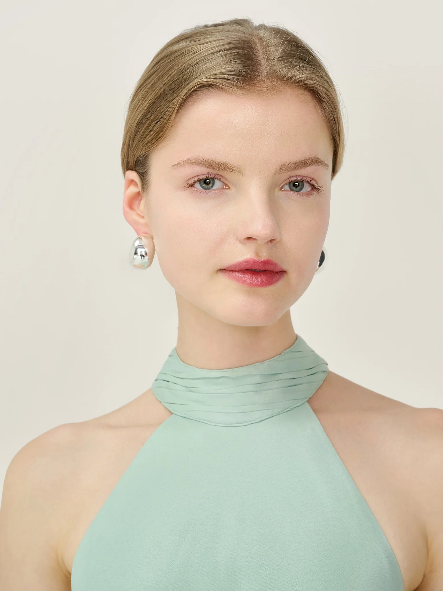 OMNES Milos Dress in Sage - 4