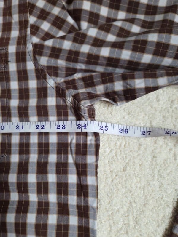 Timberland Men's Brown & White Check Long Sleeve Shirt Size XL