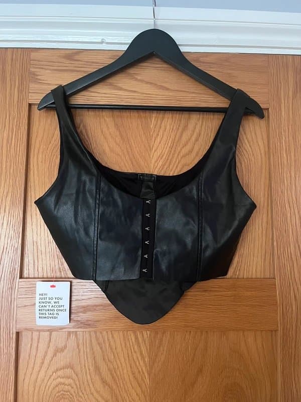 ASOS Design ASOS Design faux leather corset