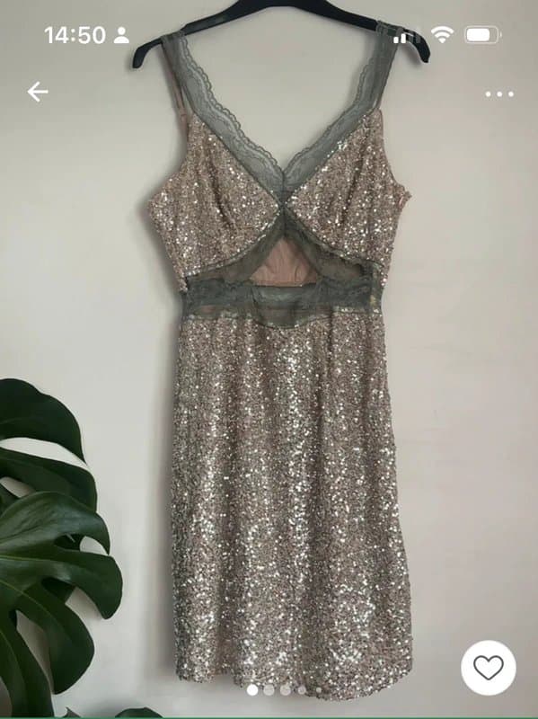 Never Fully Dressed Sparkly Petite Never Fully Dresses Mini Dress