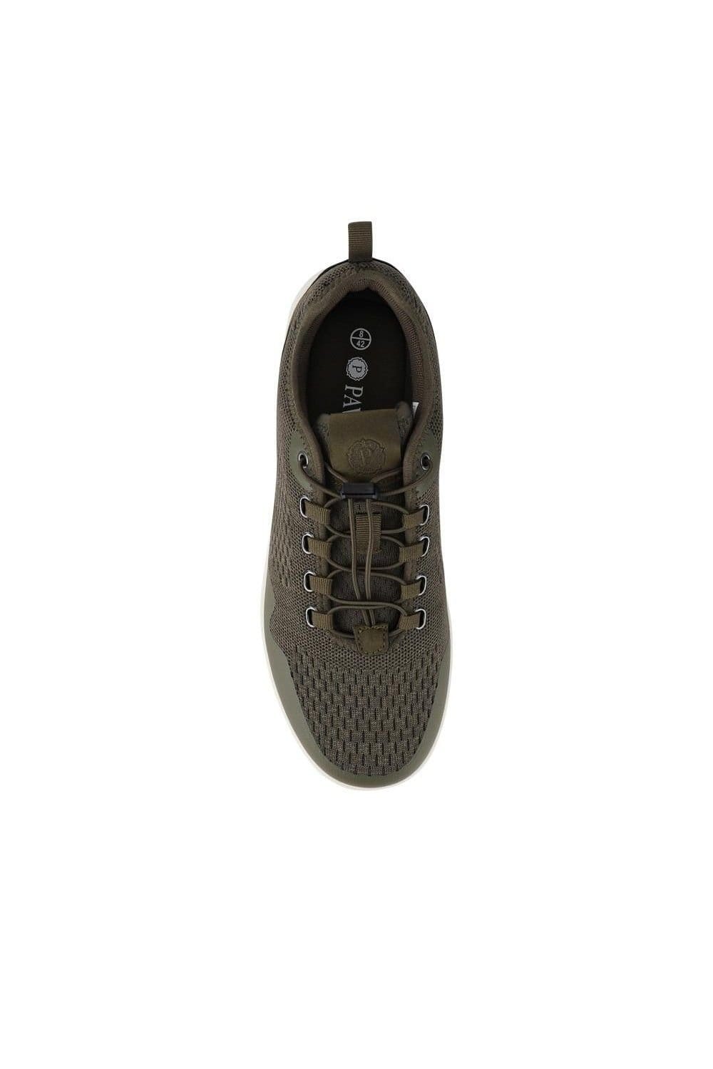 Pavers Pavers Men's Bungee-Laced Memory Foam Shoes in Khaki - 4