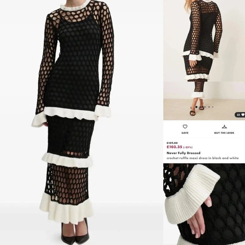 Never Fully Dressed Never Fully Dressed crochet cover up dress small 8/10 - 1