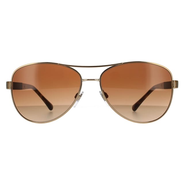Burberry Burberry Women's Aviator Gold Brown Brown Gradient Sunglasses - 2