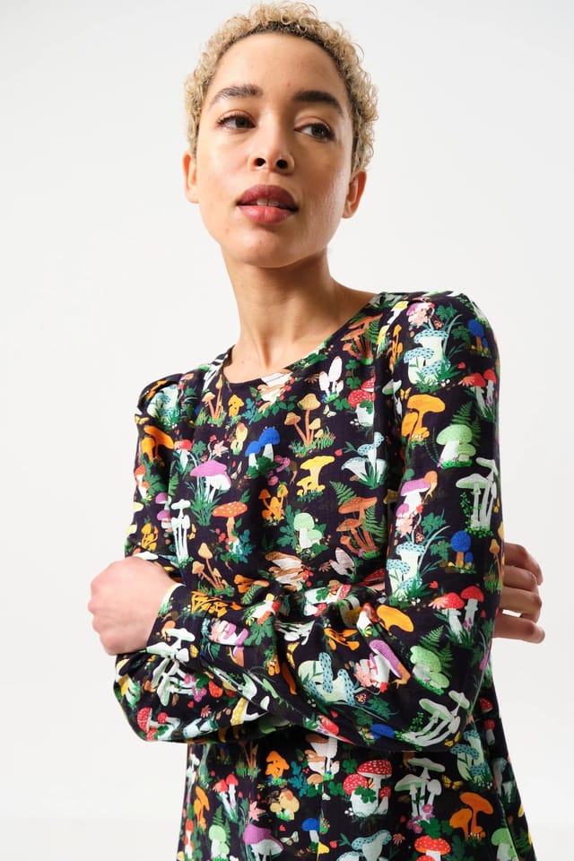Louche Louche Women's Didee Toadstool Tales Print Mini Dress - 3