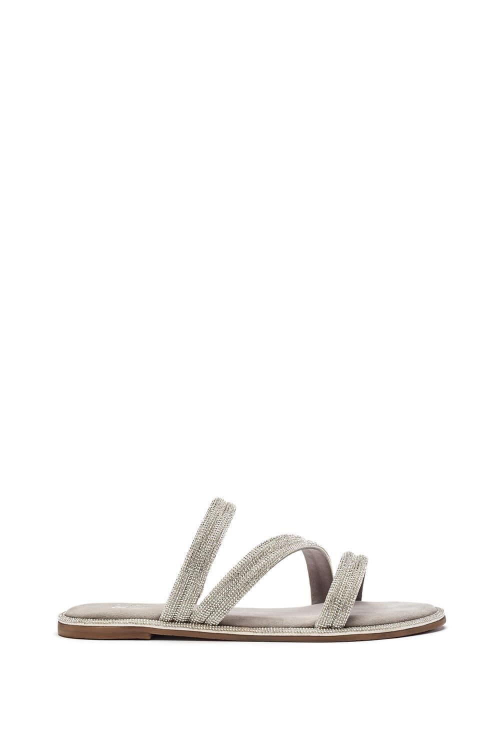 Moda In Pelle Moda In Pelle Women's 'Lilyvalley' Porvair Sandals in Silver