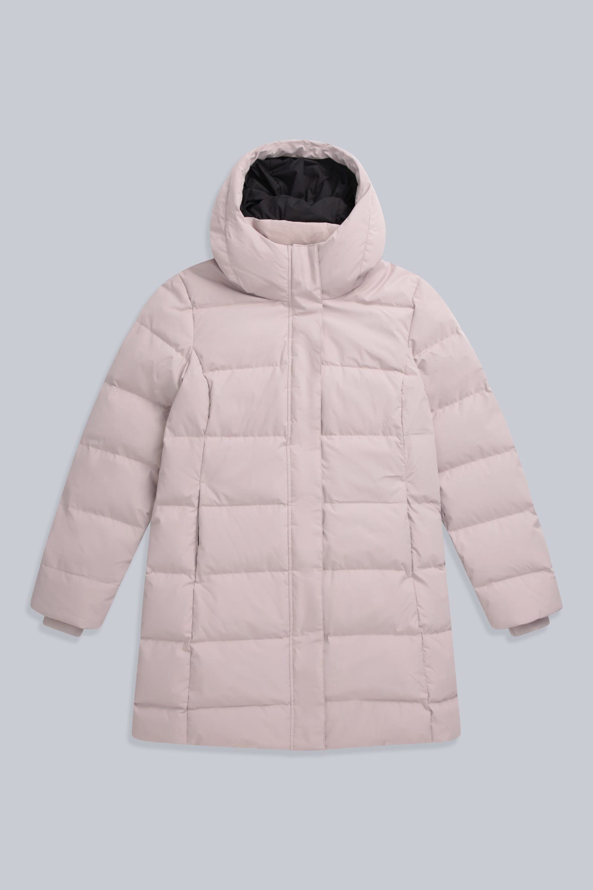 Animal Animal Women's 'Ivy' Water Resistant Warm & Cosy Downproof Lining Down Longline Coat in Light Beige - 4