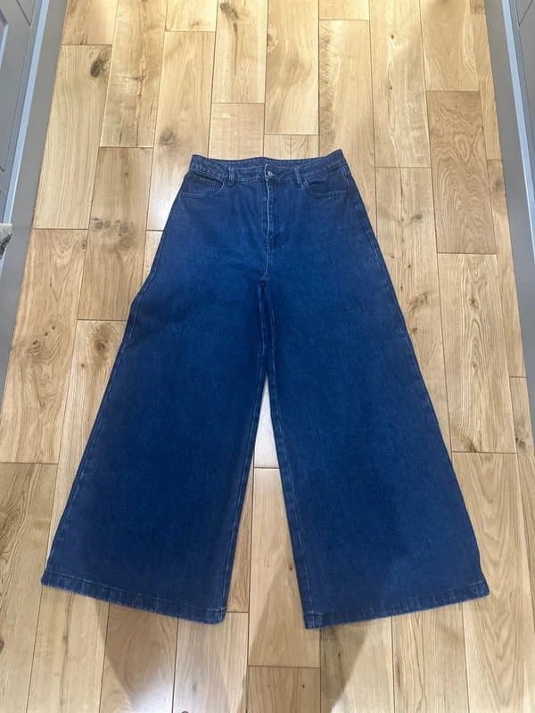 Never Fully Dressed Never Fully Dressed Blue Denim Pallazzo Jan Jean UK14