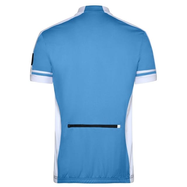 James and Nicholson James and Nicholson Men's Bike Full Zip T-Shirt in Cobalt - 2