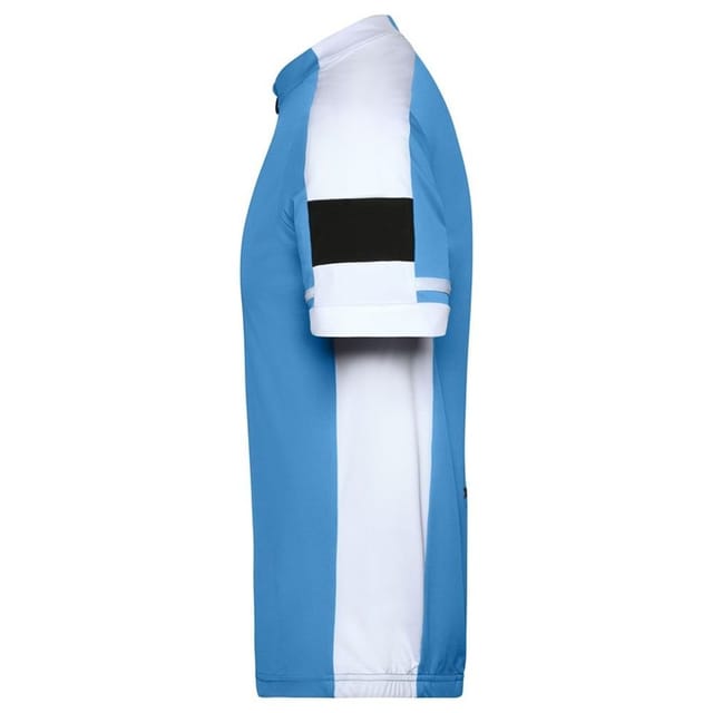James and Nicholson James and Nicholson Men's Bike Full Zip T-Shirt in Cobalt - 3