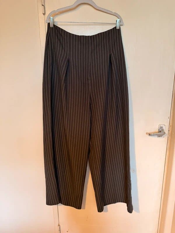 ASOS ASOS Luxe Pinstripe wide leg trousers