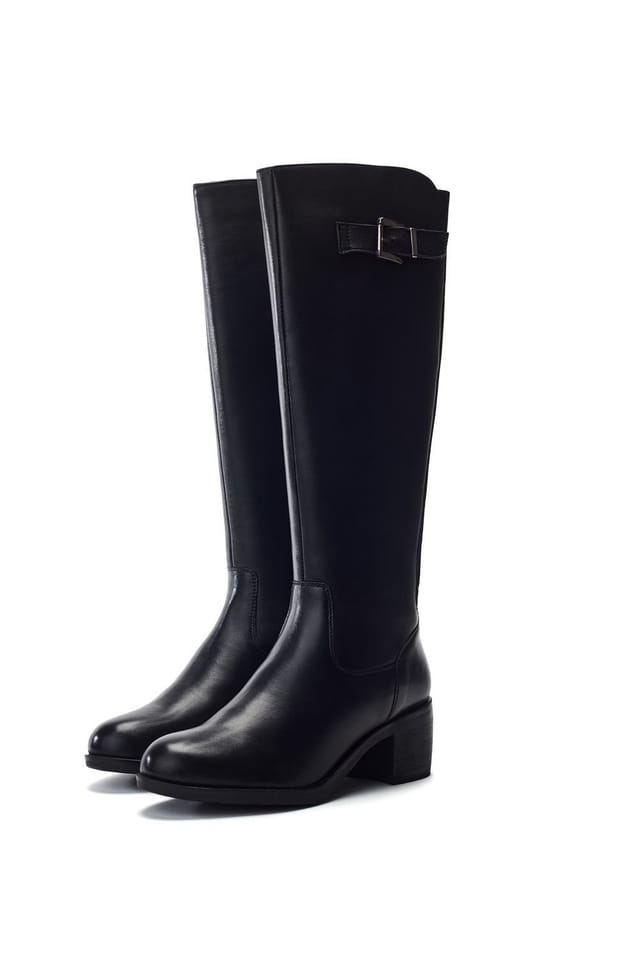 Moda In Pelle Moda In Pelle Women's 'Sansho' Leather Heeled Boots in Black - 2