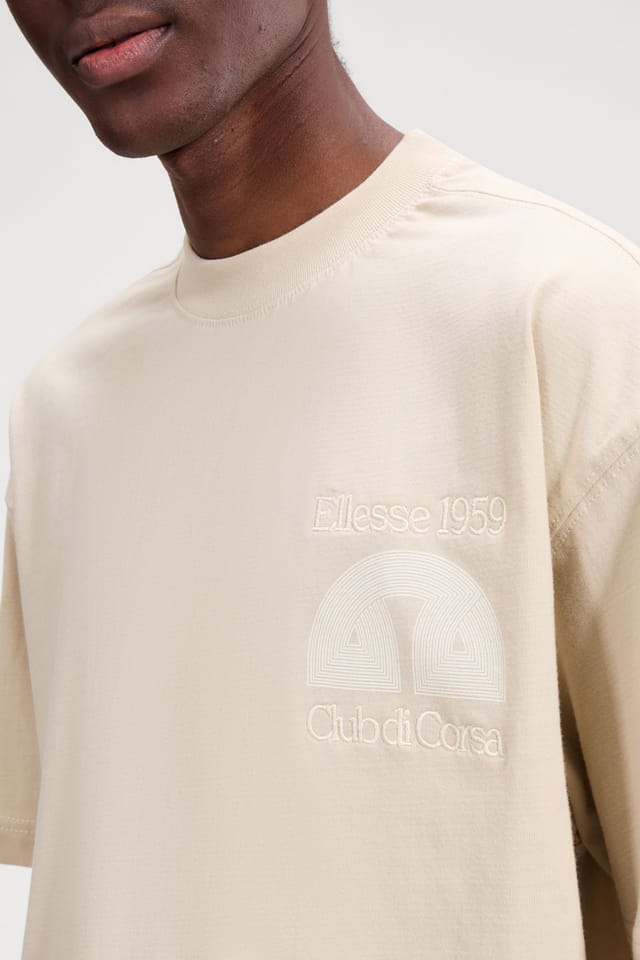 Ellesse Ellesse Men's Club Di Corsa Tee in Stone - 3